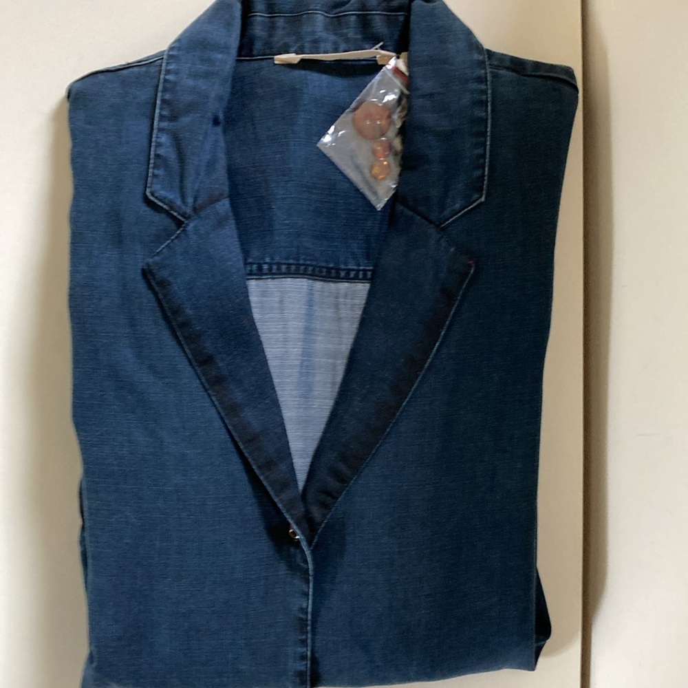 NWOT Soft Surroundings Tencel Blazer Shirt
